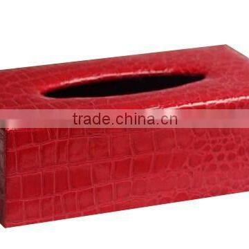 Hotel Leather PU Tissue Box