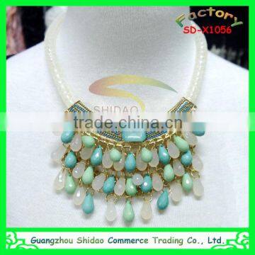 Fashion Latest Designs Bead Jewelry Pendant Shourouk Bead Necklace