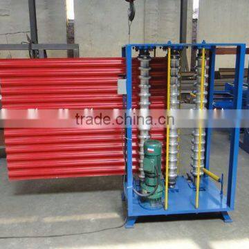 Colored Metal Trapezoid Sheet Arching Roll Forming Machine photo-4