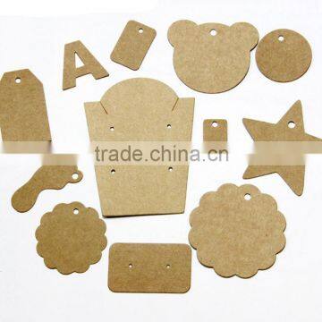 complete set of packaging brown kraft paper jewelry packaging cards