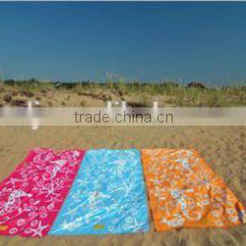 100% suede expanding compressed beach towel magic towel wholesale,bottle shape customized velour hand towels