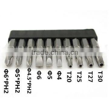 3Pcs Phillips Screwdriver Bit+3pcs Slotted Screwdriver Bit+4Pcs Torx Screwdriver Bits 50mm length AR-72