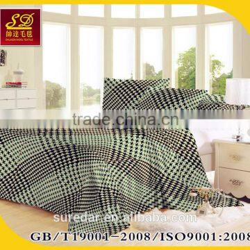 2015 china hot sale high quality super soft print flannel blanket