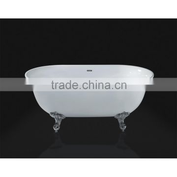 freestanding acrylic bath dual stream line bath