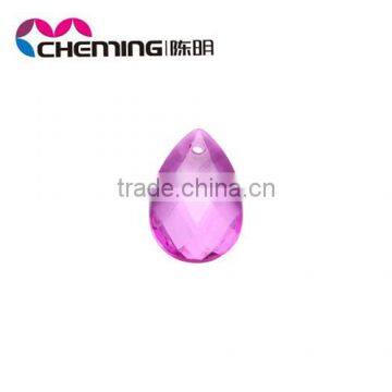 2014 new design cheap crystal water drop pendant for clothes accessories