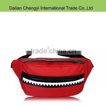 fashion shark teeth unisex cycling waist bag hip bag