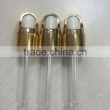 Gold Aluminum Dropper for Essential Oil Bottles