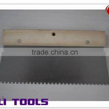 Teeth Blade Tools / Carbon Steel Blade Scraper With Wooden Handle