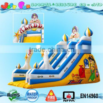 Aladdin inflatable slide,kids slide games,giant inflatable slide for sale