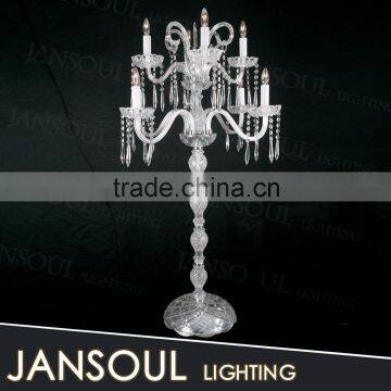 modern cheap classic globe clear glass k9 crystal bead chandelier table lamp decotation light