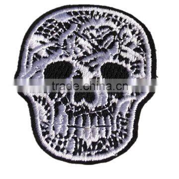 Custom small size Skull Alien embroidery patch