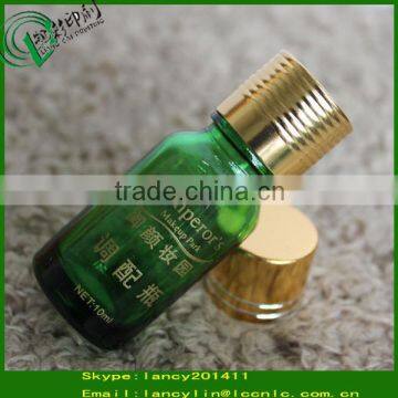 Green Essential Oil Glass Bottle With Screw Caps Or Dropper Glass Bottle 10ml