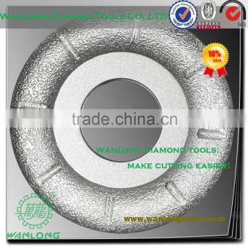 high efficiency vacuum brazed diamond cnc turbine wheel for stone glass and tile grinding