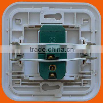 German Style Flush Mounted 1 Gang 1 Way Wall Switch (F5001) photo-2