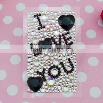 fashion hot sale crystal sticker for cell phone