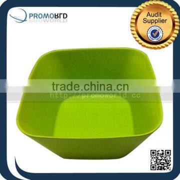 Eco friendly Bamboo Salad Bowl Food Packaging Bamboo Square Bowl