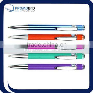 box packed metal pen metal spring pen clip metalball pen shinny