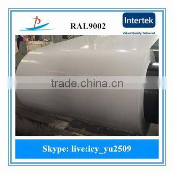 0.30-0.70*1070-1250 RAL9002 pre-painted galvanized steel sheet in coil widely suppy in Jordan