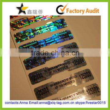 2014 Most popular new shape custom hologram sticker