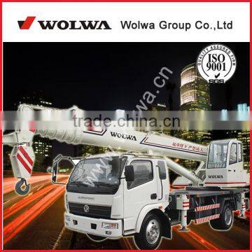 Wolwa 12ton conventional mobile truck crane with 32 meter max lifting height