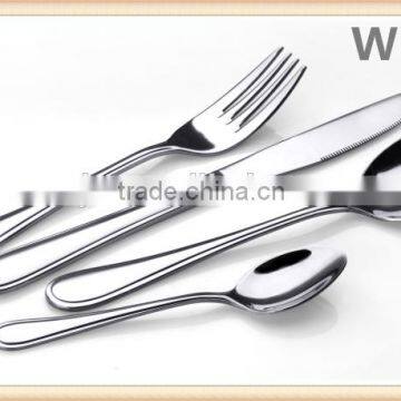 Royal style mirror polish stainless steel cutlery set