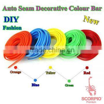 New arrival DIY colorful P-type non-glue pvc car decorative strips