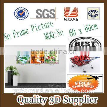 New Material PET 1.5mm No Frame Picture Animal Bird 3D picture/3D lenticular picture