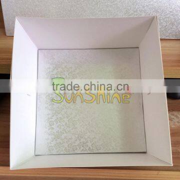 Singularly Shrink-wrapped. Cake Base Boards Boxes Wrapped in Colored Aluminum Foil photo-2