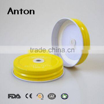Yellow Colored Tin Lid photo-4