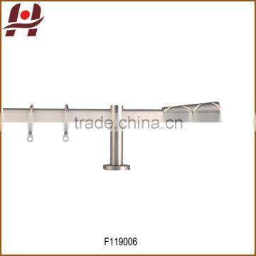 F119006-metal iron aluminium stainless steel brass plated plain twisted extensible telescopic window curtain poles rods pipes