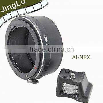 2015 New Lens Adapter With Tripod for Nik AI Mount Lens to NEX Body Camera