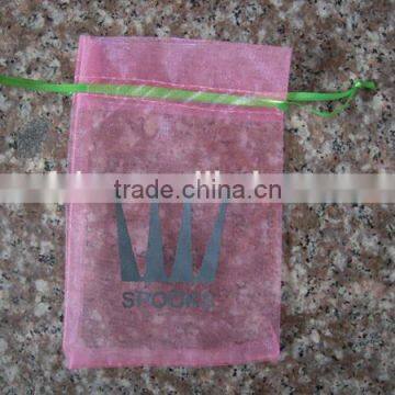 Pink Organza Bag Pouch