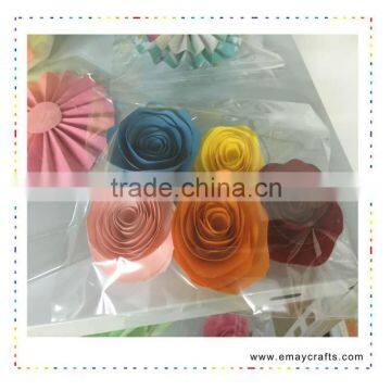 2015 handmade paper flower for wall decor Origami paper flower