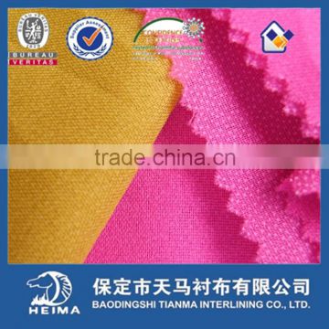 top fuse 30D woven colorful fusible interlining for super thin fabric