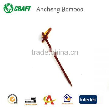 Suppliers manufacturers knotted bamboo skewer