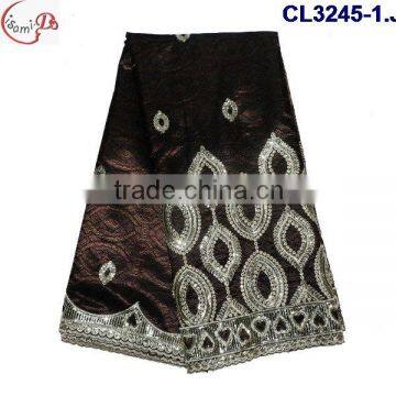 CL3245 2016 new design hot sale embroidery george lace high quality soft materail for making women dress