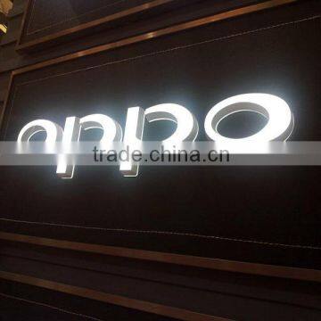 Embossing Wall Mounted Acrylic Letter Sign Channel
