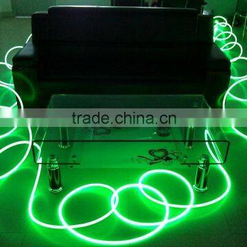 Swimming Pool Fiber Optic Lights Solid Side Glow Fiber Optic Lighting With Black& Transpartent PVC Shealth