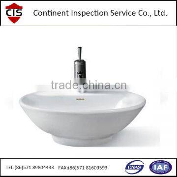 washbasin/washbowl pre-shipment inspection/100% inspection/Loading check