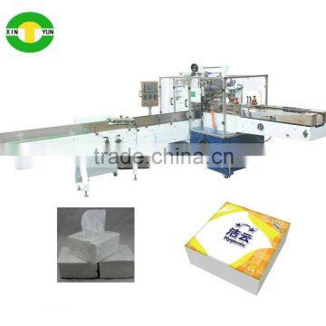 High efficiency automatic napkin paper bag packaging machinery