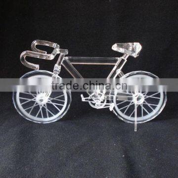 beautiful crystal bicycle model