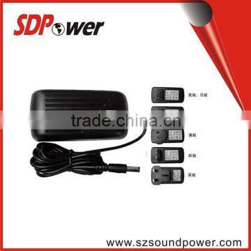 SDPower Universal Multiplug Power Adapter for Travel 24w ac 100-240v