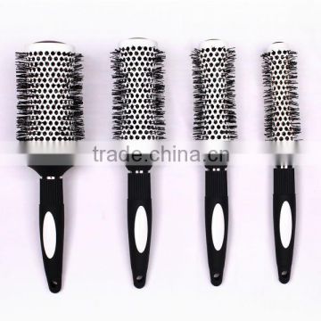 Rubber handle hair brush wholesale hair salon products