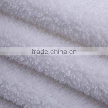 100% polyester soft Shu Velveteen home textile fabric long plush brush velvet bathrobe fabric knitting velvet toy fabric