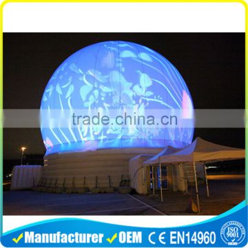 giant white perfect inflatable 360 projection dome tent for events