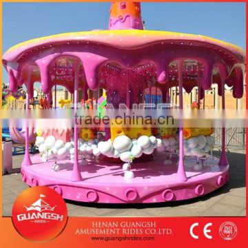 Happy carousel! China manufacture sweet worm merry go round playground for kids