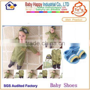 Wholesale cheaper baby romper with crochet baby sandals