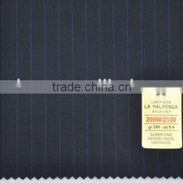 Italy luxury worsted wool fabric