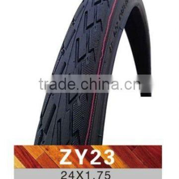 black durable bike tyre