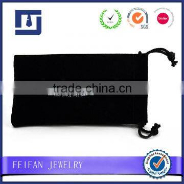 Hot Sale Black Jewelry Velvet Drawstring Bag Logo Customized Factory Direct Selling